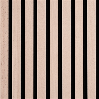 Spilevegg - Ubehandlet bøk finér 60 x 240 cm