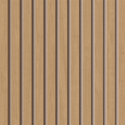 Spilevegg - Naturoljet eikefinér 60 x 240 cm beige filt