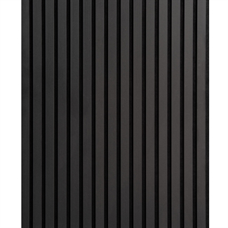 MDF Akustikkpanel - Ubehandlet svart MDF 60x240 cm