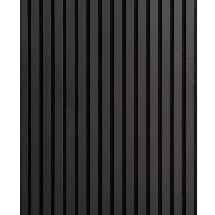 MDF Akustikkpanel - Ubehandlet svart MDF 60x240 cm