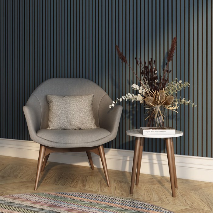 Spilevegg med linoleum Spilevegg med linoleum