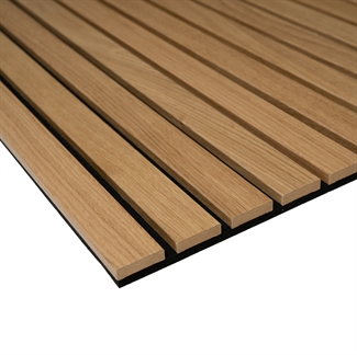 LUX Akustikkpanel - Lakkert natur eikefiner MDF 60x240 cm