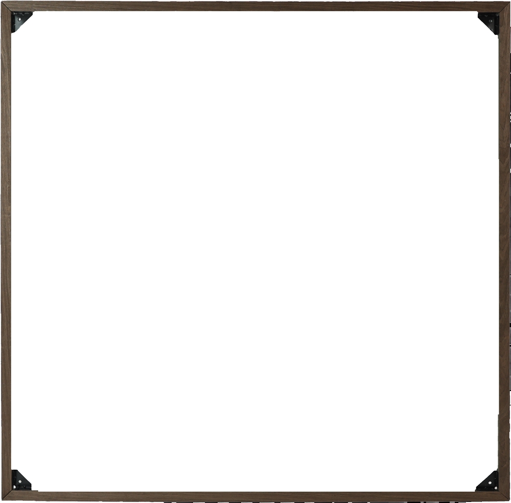 Ramme for spilevegg - Valnøtt 120 x 120 cm