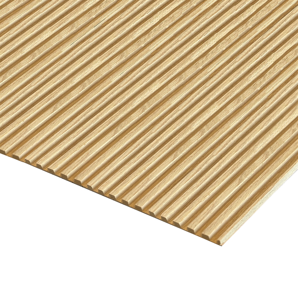 Designplate eik 6 mm (rekonstruert) Rillet